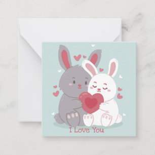 Süßer Valentinstag Mitteilungskarte