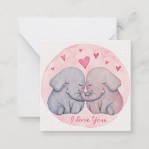 Süßer Valentinstag Mitteilungskarte