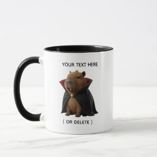 Süßer Vampir Capybara Halloween Schwarz Kombi-Tass Tasse