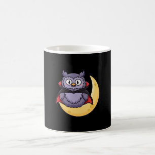 Süßer Vampir-Eulen-Halloween-Becher Kaffeetasse