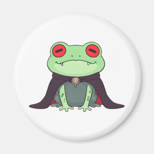 Süßer Vampir-Frosch-Halloween-Umhang Magnet