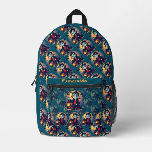 Süßer Vampir mit Laterne Kawaii Halloween Bedruckter Rucksack