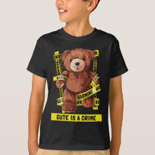 Süßer Verbrechensbekämpfer-Teddybär T-Shirt