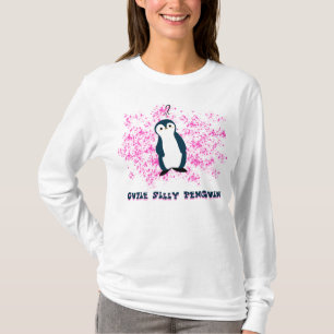 Süßer verrückter Pinguin T-Shirt