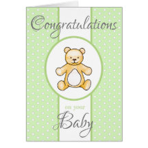 Süßer vintage Teddy zur Babyparty
