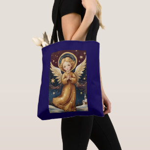 Süßer vintage Weihnachtsengel Tasche