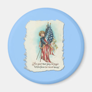 Süßer Vintager Americanaentwurf Magnet