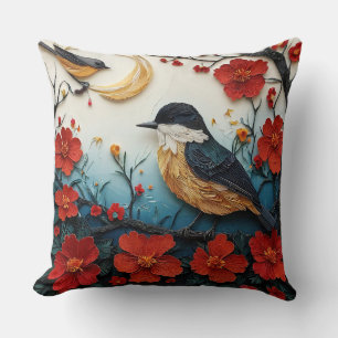 Süßer Vogel für Schlafzimmer & Wohnzimmer Kissen