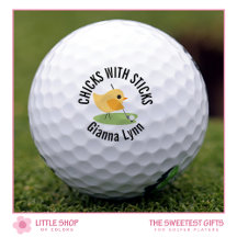 Süßer Vogel spielt Golf bestickt