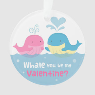 Süßer Wal, du mein Valentinsliebster Ornament