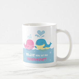 Süßer Wal, Du sollst mein sein, Valentinsliebe Kaffeetasse
