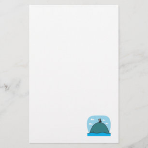 süßer Wal und Pinguin Briefpapier