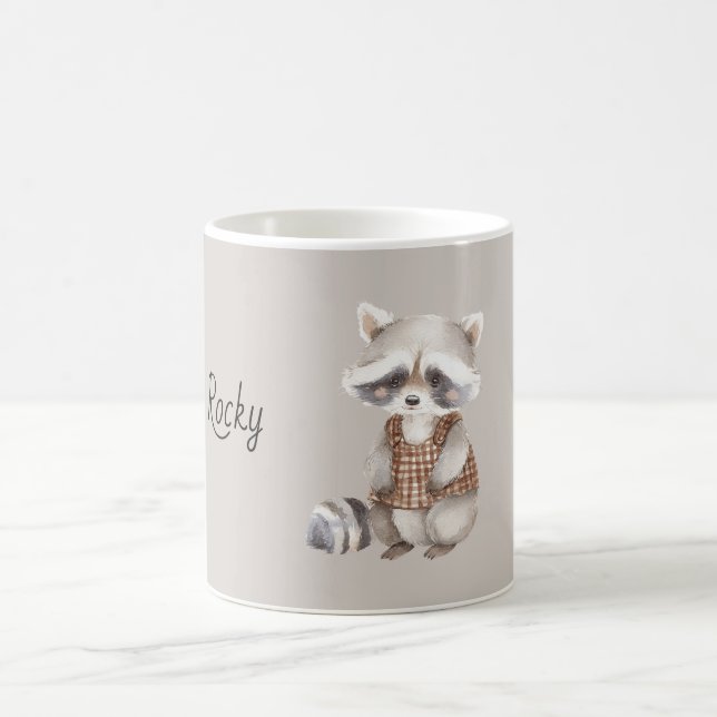 Süßer Waschbär Kaffeetasse (Mittel)