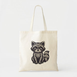 Süßer Waschbären-Hexenhut-Halloween-Tasche Tragetasche