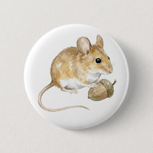 Süßer Wasserfarbe-Hamster-Knopf Button