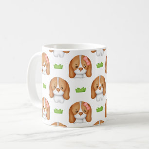 Süßer Wasserfarben-Beagle-Hund  Kaffeetasse