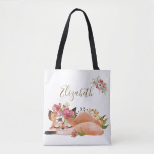 Süßer Wasserfarben-Fuchs-Baby Tasche