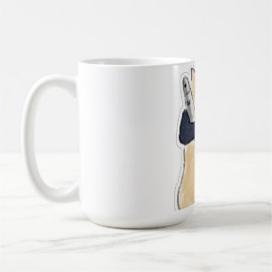 Süßer Wasserfarben-Katze-mit-Fisch-Vinyl-Aufkleber Kaffeetasse