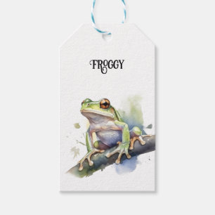 Süßer Wasserfarben-Laubfrosch, individuell angefer Geschenkanhänger