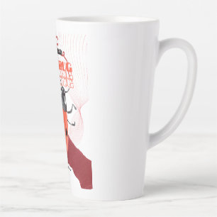 Süßer Wasserfarben-Marienkäfer-Sticker mit arabisc Milchtasse