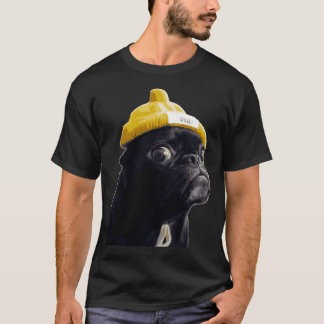 Süßer Wasserfarben-Mops-Hund T-Shirt