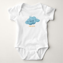 Süßer Wasserfarben-Wolken-Baby-Boy-Body
