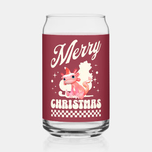 Süßer Weihnachts Axolotl Frohe Weihnachten Dosenglas