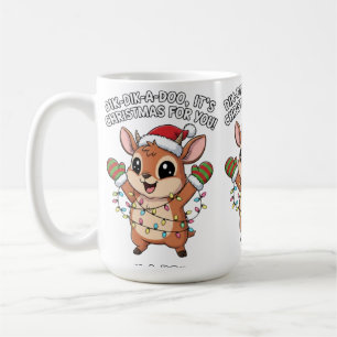 Süßer Weihnachts-Dik-Dik – Festliche Feiertagslich Kaffeetasse