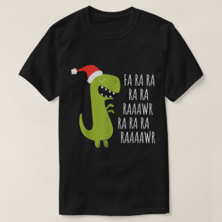Süßer Weihnachts-Dino Raaawr Humor T-Shirt