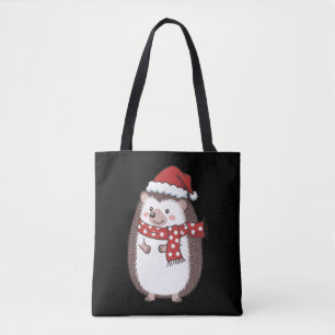 Süßer Weihnachts-Igel-Feiertag Tasche