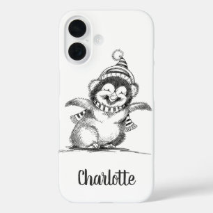 Süßer Weihnachts-Pinguin, glücklicher Baby-Vogel iPhone 16 Hülle