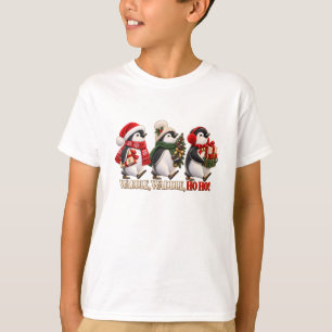 Süßer Weihnachts-Pinguin-Watschel-Ho-Ho T-Shirt