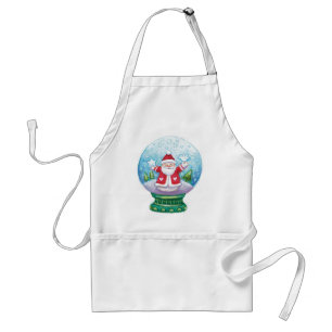 Süßer Weihnachts-Schneeball Santa Claus, Stern, Vo Schürze