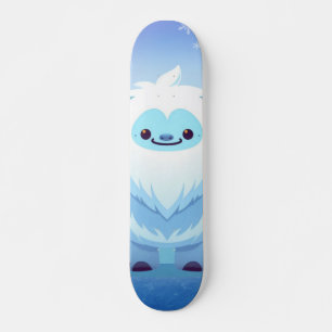 Süßer Weihnachts-/Winter-Yeti Skateboard
