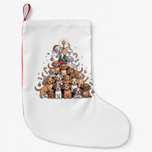 Süßer Weihnachtsbaum-Hund Xmas-Baum-Welpe   Kleiner Weihnachtsstrumpf
