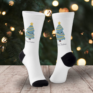 Süßer Weihnachtsbaum Socken