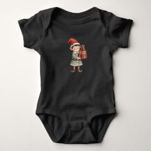 Süßer Weihnachtself  Baby Strampler
