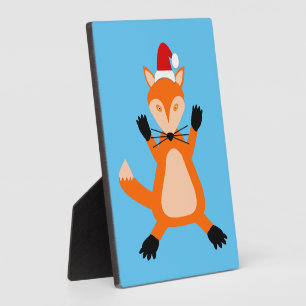 Süßer Weihnachtsfuchs Fotoplatte