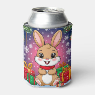 Süßer Weihnachtshase Dosenkühler