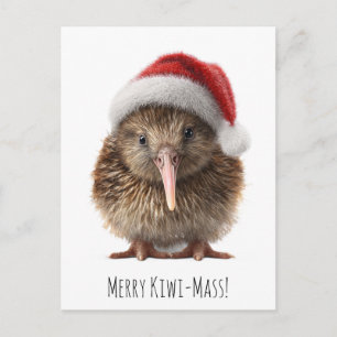 Süßer Weihnachtskiwi, individuell Postkarte