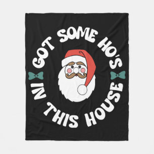 Süßer Weihnachtsmann Fleecedecke