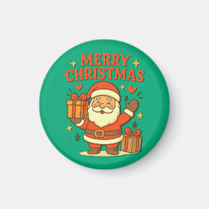 Süßer Weihnachtsmann - Frohe Weihnachten Magnet