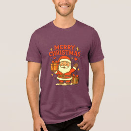 Süßer Weihnachtsmann - Frohe Weihnachten Tri-Blend Shirt