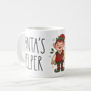 Süßer Weihnachtsmann-Helfer-Weihnachtsbecher Kaffeetasse