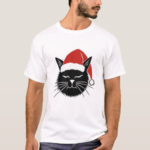 Süßer Weihnachtsmann Katzenliebhaber Weihnachten M T-Shirt