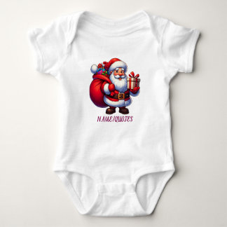Süßer Weihnachtsmann Weihnachten Baby Strampler