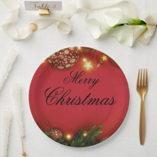 Süßer Weihnachtsmann-Weihnachts-Teller – Festliche Pappteller