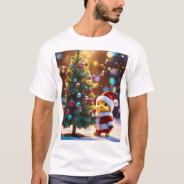 Süßer Weihnachtsmann Weihnachtskunst T-Shirt