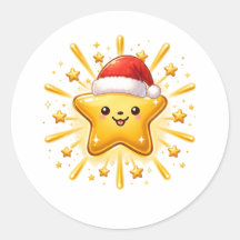 Süßer Weihnachtsstern-Schmuck