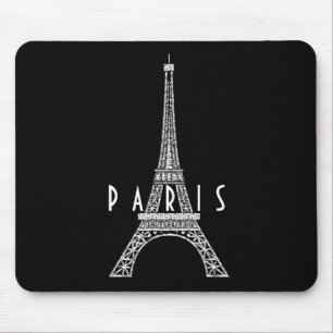 Süßer weißer Frankreich Paris Eiffelturm Mousepad